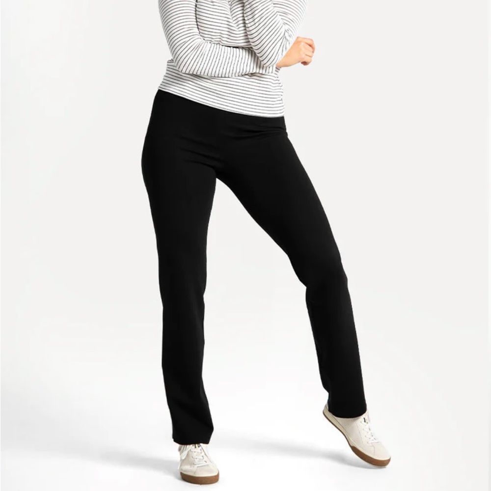 BETABRAND Black Stretch Pant/Yoga Straight Leg Size XS/S Petite